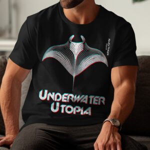 Underwater Utopia 3D Manta Ray Graphic T-Shirt