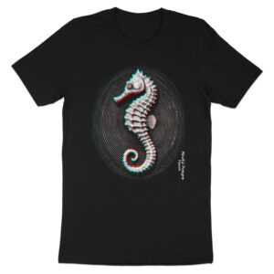 Retro 3D Seahorse T-Shirt | Underwater Utopia Collection