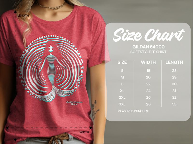 GILDAN 64000 MODEL SIZE CHART AI#5804661
